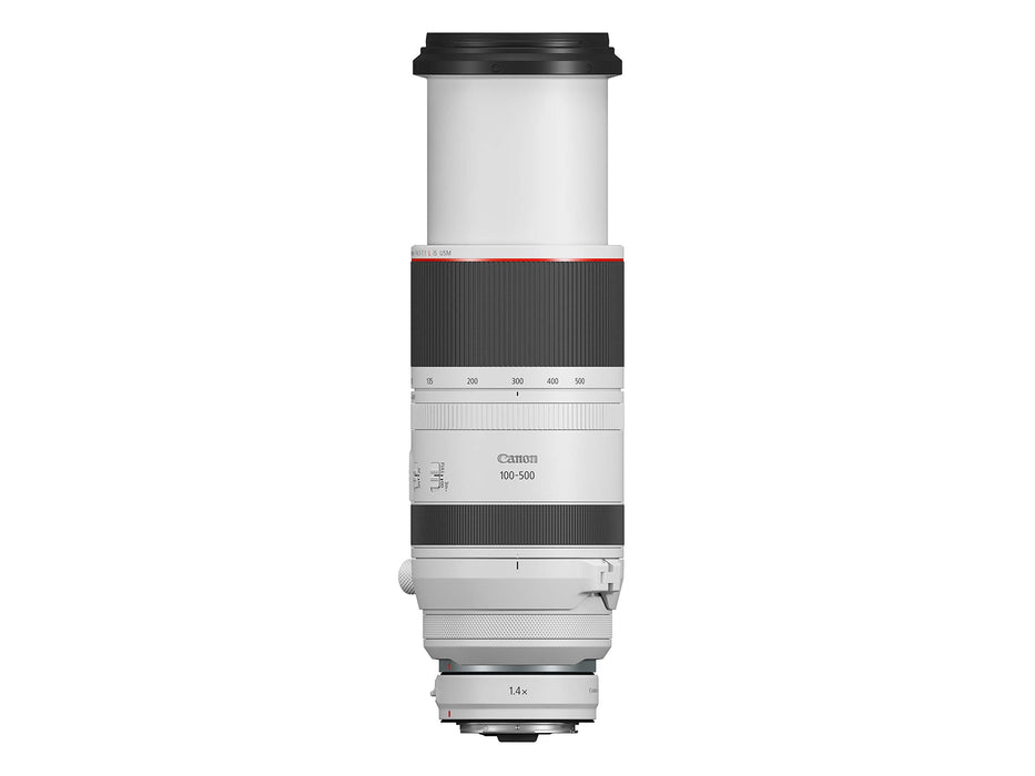 Canon RF 100-500mm F4.5-7.1 L is USM Super-Telephoto Lens - White