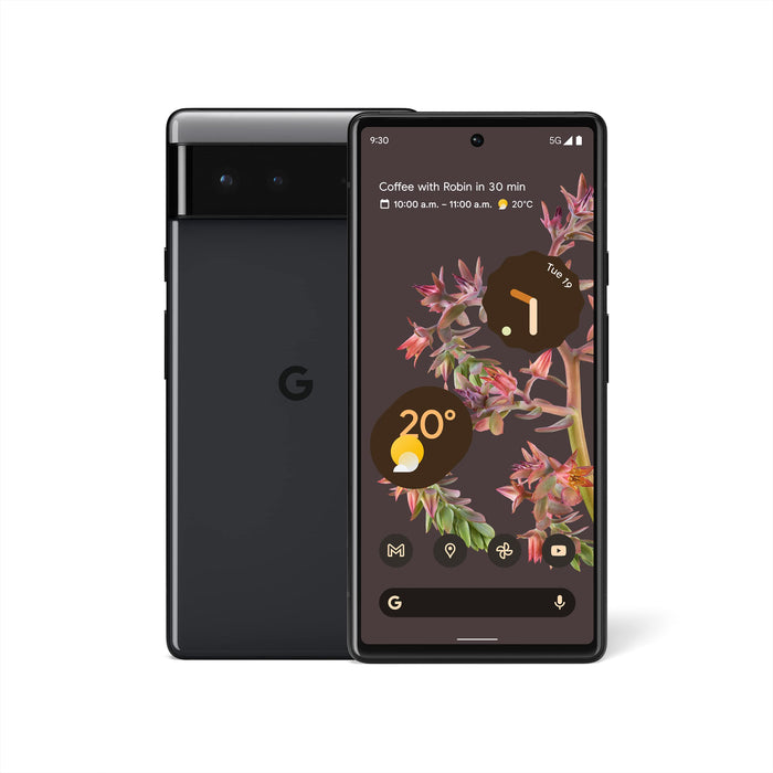Google Pixel 6, 5G Android Phone - Unlocked Smartphone with Wide and Ultrawide Lens - 128GB - Black