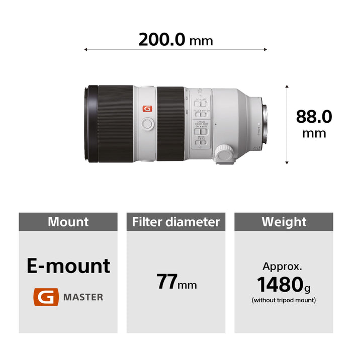 Sony FE 70-200mm f/2.8 GM OSS Lens (SEL70200GM) - 6