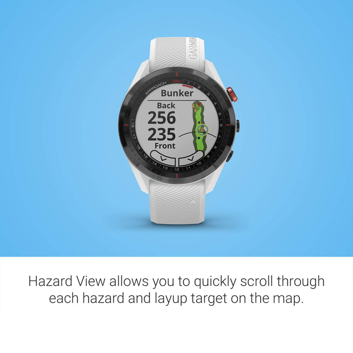 Garmin Approach S62 Golf GPS Watch (White, 010-02200-01) - 4