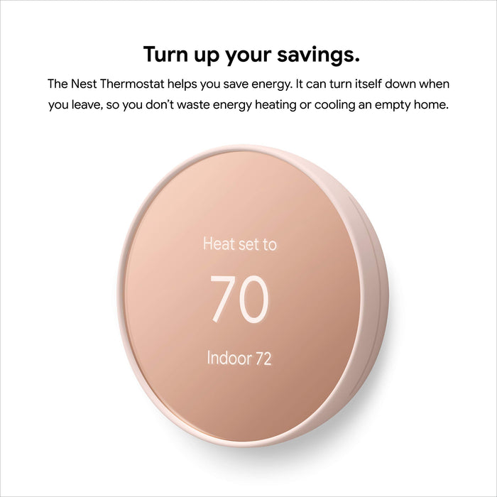 Google Nest Thermostat - Smart Thermostat for Home - Programmable WiFi Thermostat - Brown