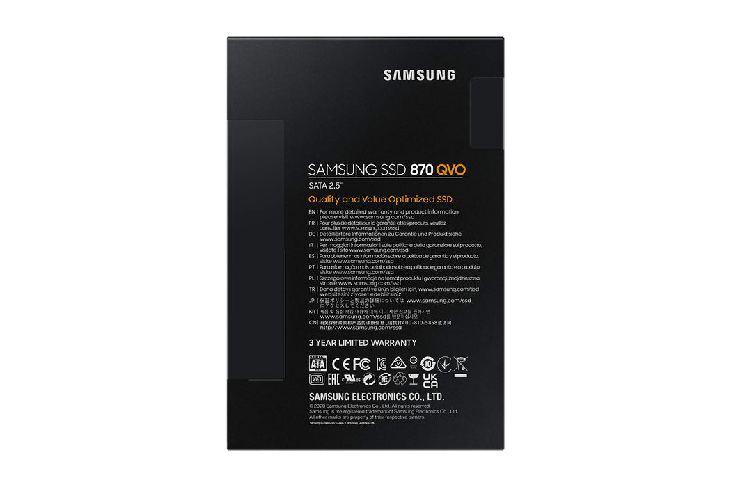 Samsung 870 QVO-Series 2.5" SATA III Internal SSD 2TB - Grey