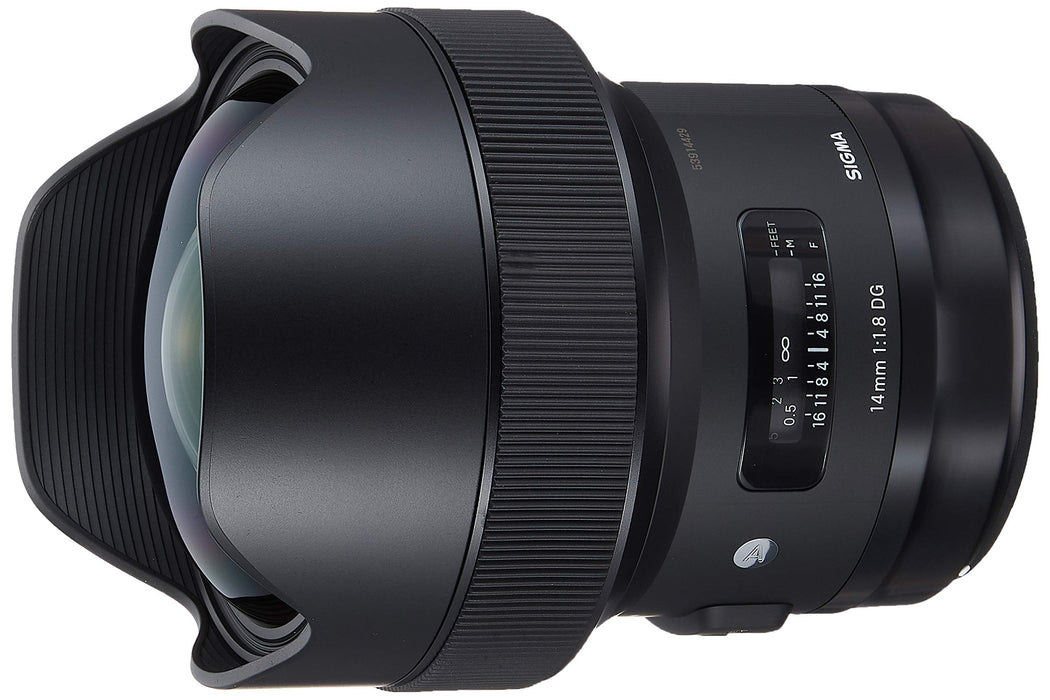 Sigma 14mm f/1.8 Art DG HSM Lens (for Canon EOS Cameras) - Black