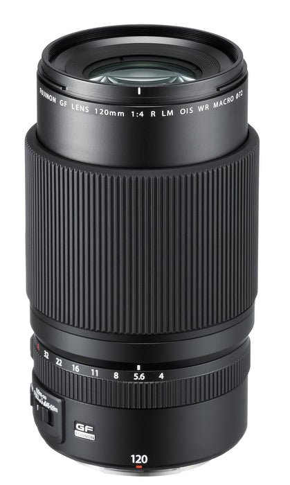 Fujifilm Fujinon Prime Lens GF 120mm F4 R LM OIS WR, Macro Lens for Fujifilm GFX Cameras - Black