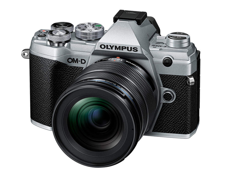 Olympus OM-D E-M5 Mark III Body with Black M.Zuiko Digital ED 12-45mm F4.0 PRO Lens Kit - Silver