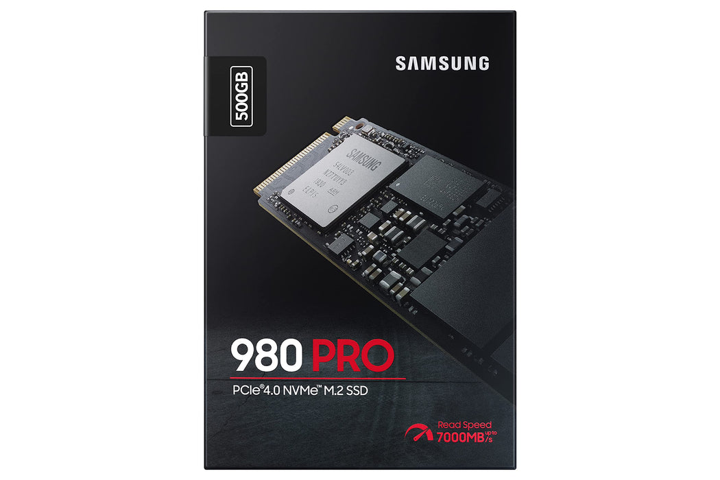 Samsung 980 PRO 500GB PCIe 4.0 (up to 6900 MB/s) NVMe M.2 (2280) Internal Solid State Drive (SSD)