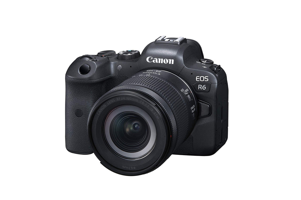 Canon EOS R6 Full-Frame Mirrorless Camera + RF24-105mm F4-7.1 is STM Lens Kit - Black