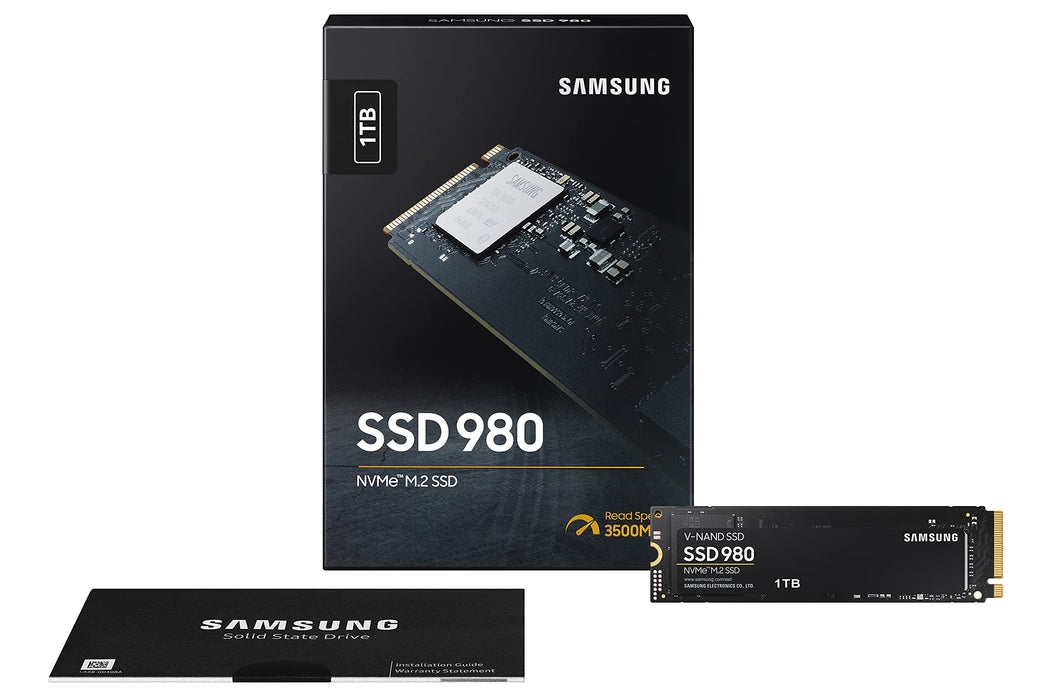 Samsung 980 500GB NVMe M.2 2280 PCIe Gen3 SSD (MZ-V8V1T0BW) - 5