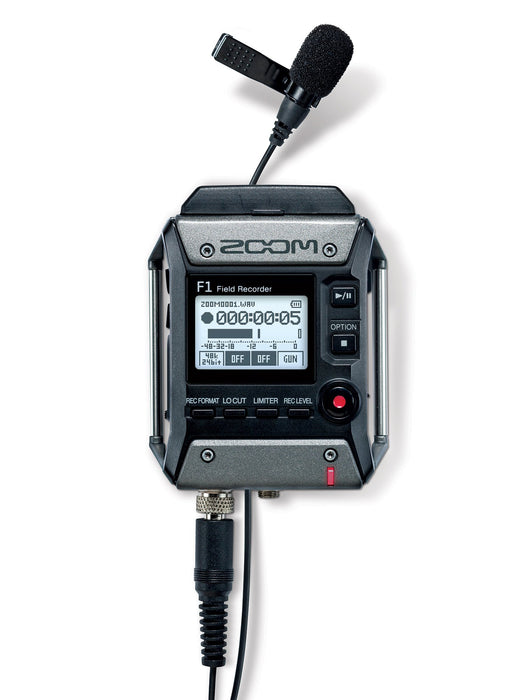 Zoom F1-LP 2-Input / 2-Track Portable Field Recorder with Lavalier Microphone - 4