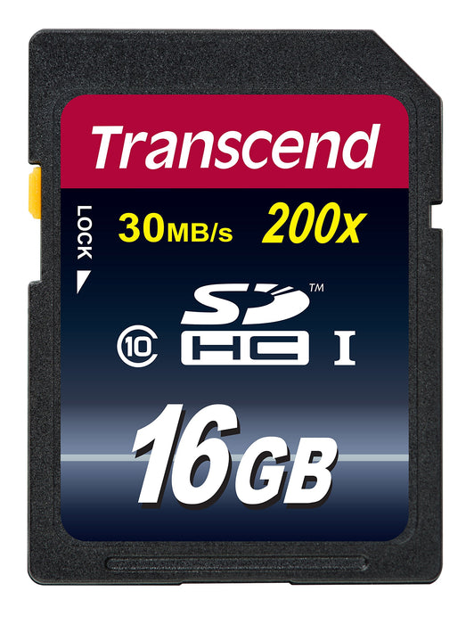 Transcend SDHC Class 10 16 GB Flash Memory Card