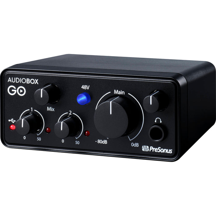 PreSonus AudioBox GO Ultracompact 2x2 USB-C Audio Interface - Black