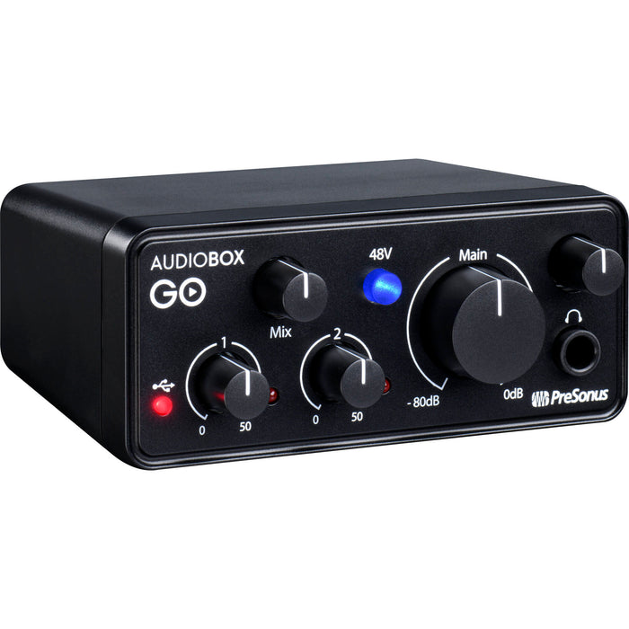 PreSonus AudioBox GO Ultracompact 2x2 USB Type-C Audio Interface - 1