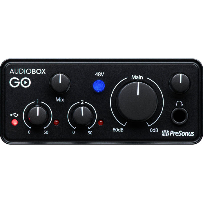 PreSonus AudioBox GO Ultracompact 2x2 USB Type-C Audio Interface - 4