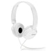 Sony ZX Series Extra Bass Wired On-Ear Headphones With Microphone - White