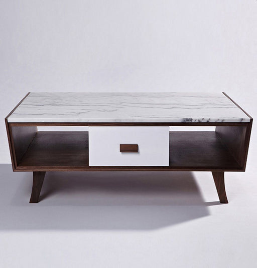 Vera Wood & Marble Coffee Table-1